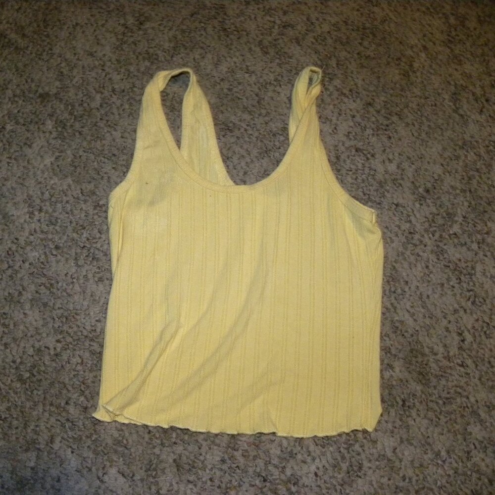 Women Size Medium - Yellow Crop Top by Destined
